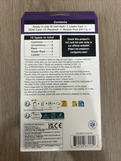 One Piece Card Game Starter Deck ST-26 Monkey D. Luffy Purple Black Sealed - Image 3