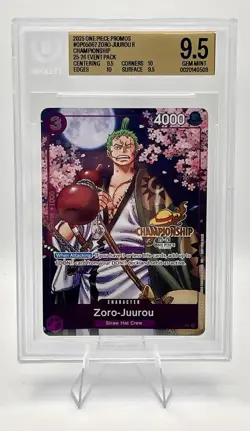 2025 One Piece CS 25-26 Event Pack #067 Zoro-Juurou Championship BGS 9.5 - Image 1
