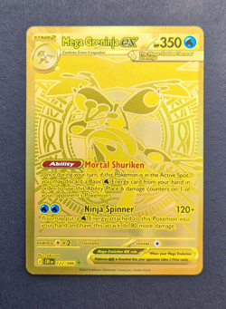 Mega Greninja ex 122/086 Hyper Rare Chaos Rising Pokemon Card - Pack Fresh - Image 1