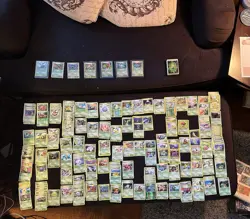 Pokemon Grass Type Card Lot Featuring Celebi ex, Meganium ex, Venusaur Rev Holo - Image 1