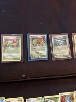 Pokemon Grass Type Card Lot Featuring Celebi ex, Meganium ex, Venusaur Rev Holo - Image 4
