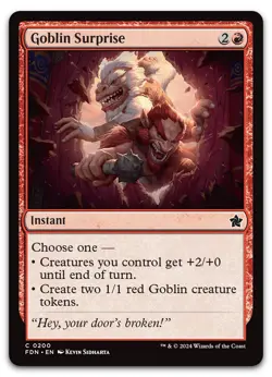 Goblin Surprise #200 (NM) Foundations FDN Magic MTG - Image 1