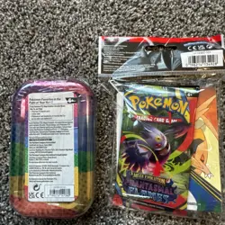 Pokemon Mega Evolution Ascended Heroes Mini Tin Pikachu & Tepig Art + mini book - Image 2