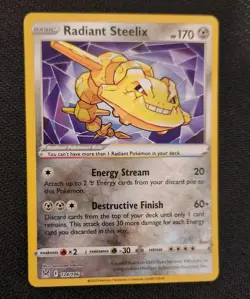 Pokemon Radiant Steelix 124/196 Swsh11: Lost Origin Holo - Image 1