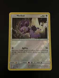 Pokemon TCG Noibat 109/147 Reverse Holo Rare Burning Shadows NM-Mint - Image 1