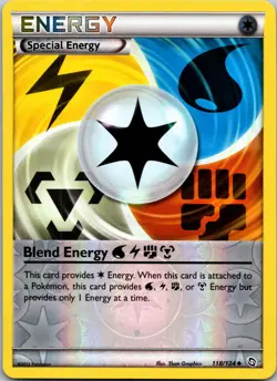 BLEND ENERGY WATERLIGHTNINGFIGHTINGMETAL 118/124 DRAGONS EXALTED POKEMON NM/M - Image 1