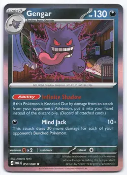 Pokemon TCG Gengar 050/088 Holo Perfect Order NM - Image 1