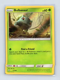 Bulbasaur 1/18 Common Detective Pikachu Pokemon Lightly Played - Image 1
