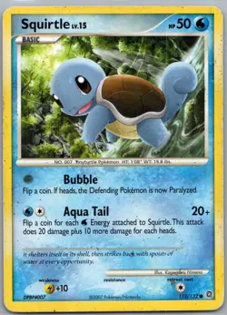 Squirtle 112/132 Common Secret Wonders Pokemon Moderately Played - Image 1