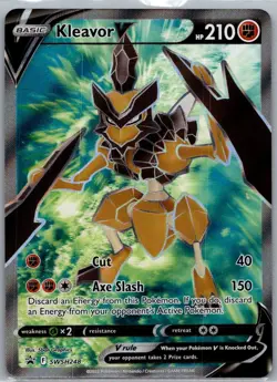 Kleavor V (Full Art) SWSH248 Holo Promo Sword & Shield Promo Pokemon Holo NM - Image 1