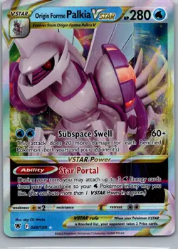 Origin Forme Palkia VSTAR 040/189 Holo VSTAR Rare Astral Radiance Pokemon NM - Image 1