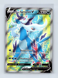 Hisuian Samurott V 176/189 Ultra Rare Astral Radiance Pokemon Near Mint - Image 1