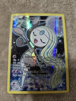Pokemon XY120 Meloetta Black Star Promo Full Art Holo Rare - Image 1