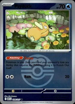 Psyduck (Love Ball) 039/217 Holo Common Ascended Heroes Pokemon Reverse Holo NM - Image 1