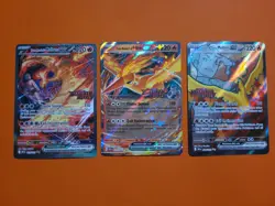 Pokemon Destined Rivals Team Rocket's Moltres Ex Trio Set 031 208 229 Stamped - Image 1