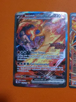 Pokemon Destined Rivals Team Rocket's Moltres Ex Trio Set 031 208 229 Stamped - Image 3