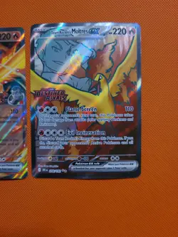 Pokemon Destined Rivals Team Rocket's Moltres Ex Trio Set 031 208 229 Stamped - Image 5