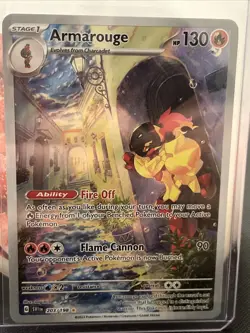 Armarouge 203/198 Illustration Rare Scarlet & Violet Pokemon Near Mint - Image 1