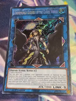 Yu-Gi-Oh! TCG Underworld Goddess of the Closed World RA02-EN045 Secret Rare NM/M - Image 1