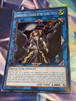 Yu-Gi-Oh! TCG Underworld Goddess of the Closed World RA02-EN045 Secret Rare NM/M - Image 2