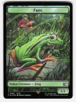 HERO (0008) // FROG DOUBLE-SIDED TOKEN FOIL - MTG - Correia NM/M - Image 1