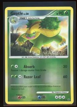 Pokemon Card - Grotle (Reverse Holo) - 49/127 - LP - Platinum - Image 1