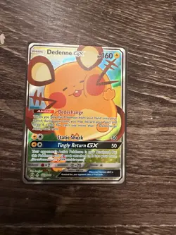 Pokemon Dedenne GX 195A/214 Alternate Art Promo Holo English - Image 1