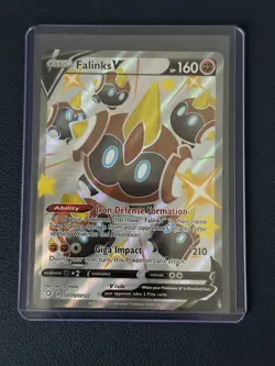 Pokemon TCG - Falinks V Shiny Holo Rare Shining Fates SV115/SV122 NM - Image 1