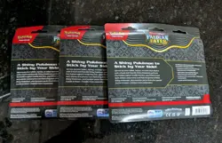 3 X Pokemon TCG Paldean Fates Tech Sticker Collection Greavard & Fidough SEALED - Image 2