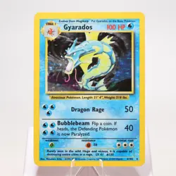 Pokemon TCG - Gyarados 6/102 Base Set Holo Rare WOTC - MP - Image 2