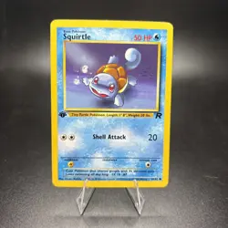 68/82 Squirtle Team Rocket Pokemon Vintage Common First Edition NM -j - Image 1
