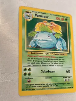 Venusaur MP 15/102 Unlimited BASE SET Pokemon TCG Holo - Image 3