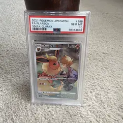 2021 POKEMON JP.SWSH VMAX CLIMAX FA/JOLTEON, FLAREON, VAPOREON & EEVEE PSA 10 - Image 4