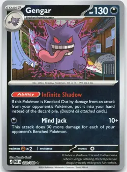 Gengar 050/088 Rare Perfect Order Pokemon Reverse Holo Near Mint - Image 1