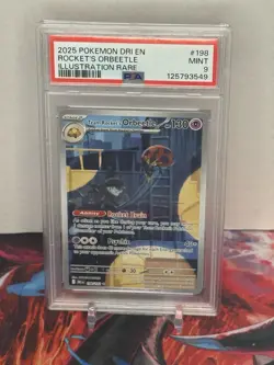 The Pokemon Company Team Rocket's Orbeetle 198/182 Sv10 IR Holo Eng PSA 9 - Image 1