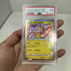 2018 Pokemon Center Tokyo Cherry Blossom Afro Pikachu Japanese Promo #211 PSA 9 - Image 3
