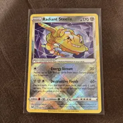 POKEMON LOST ORIGIN RADIANT STEELIX 124/196 - Image 1