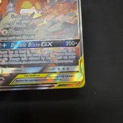 Pokemon Reshiram & Charizard GX TAG TEAM Ultra Rare Card SM201 - Image 5