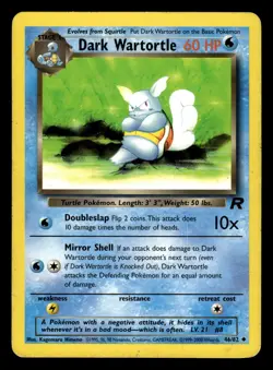 Dark Wartortle 46/82 Uncommon Team Rocket Set Pokemon Card - Image 1