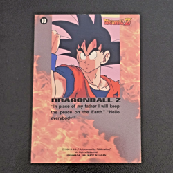 Vintage - Holo Dragon Ball Z Card - #10 - Goku & Shenron - 1996 - Image 2