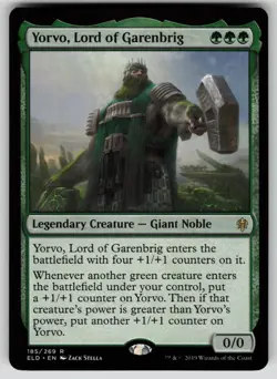Yorvo, Lord of Garenbrig Normal R Throne of Eldraine 185 NM - Image 1