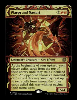 Plargg and Nassari (Showcase) 68 Foil R March of the Machine: The Aftermath - Image 1