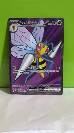 Beedrill ex 098/086 Ultra Rare Full Art Pokemon TCG Chaos Rising CRI English NM - Image 1