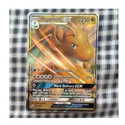 Pokemon TCG Dragonite GX 152/236 Unified Minds Full Art Ultra Rare Holo 250 HP - Image 1