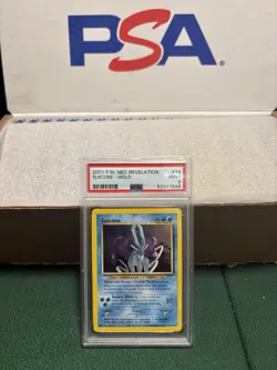 Pokemon TCG: Suicune Neo Revelation Unlimited Holo Rare #14/64, PSA 9 MINT. - Image 1