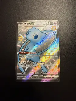 Pokemon Mew EX 216/091 Paldean Fates Shiny Holo Ultra Rare Near Mint Condition - Image 1