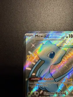 Pokemon Mew EX 216/091 Paldean Fates Shiny Holo Ultra Rare Near Mint Condition - Image 5
