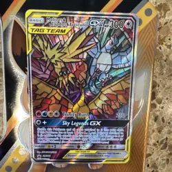 Pokemon TCG Moltres & Zapdos & Articuno GX Promo Holo SM210 300 HP English - Image 1