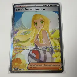 Lillie's Determination 184/132 Mega Evolution Pokemon Card SAR TCG - Image 1