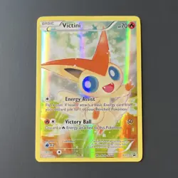 Pokemon Victini Promo Holo XY XY117 70HP Basic Fire Type TCG Card - Image 1